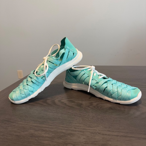 Merrell Atlantis Weave Flat Lace Up Shoe J03062 Turquoise Green Womens Size‎ 8,5 - Picture 7 of 9